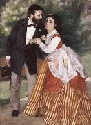 Pierre-Auguste Renoir Alfred Sisley and His wife oil painting artist